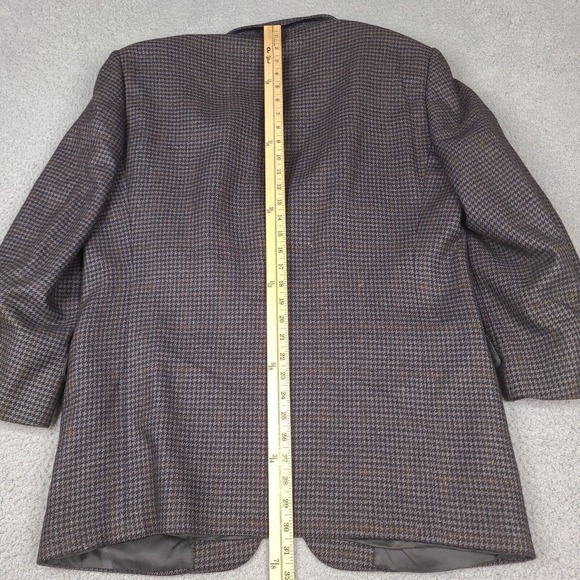 Eremenegildo Zegna Jacket Blazer Mens 44 US 52 Cashmere Silk Houndstooth Italy - Picture 12 of 16